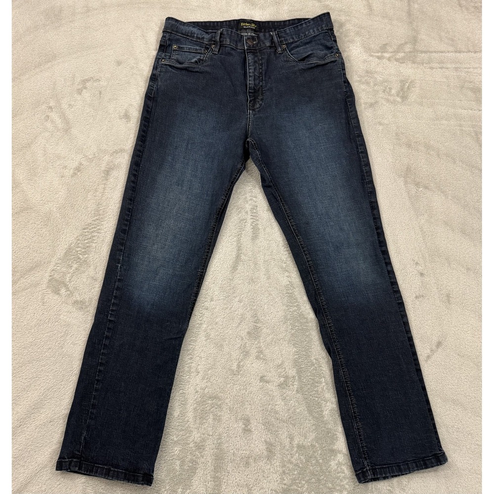 Urban Star Jeans Men's 34x32 Dark Wash Denim Relaxed Fit Stretch Straight Leg